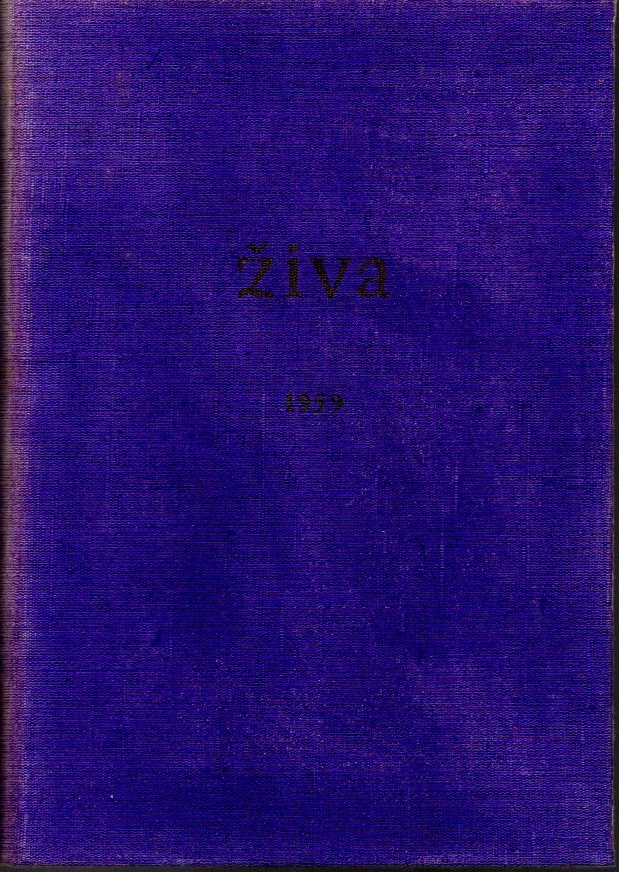 Živa, časopis pro biologickou práci 1959, roč. VII, č. 1-6