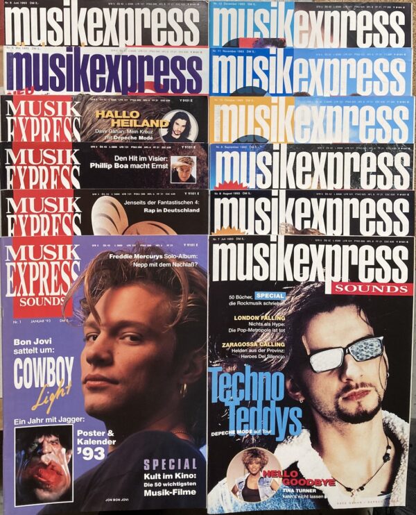 Musikexpress Sounds, Januar-Dezember 1993 + Special (kompletní)