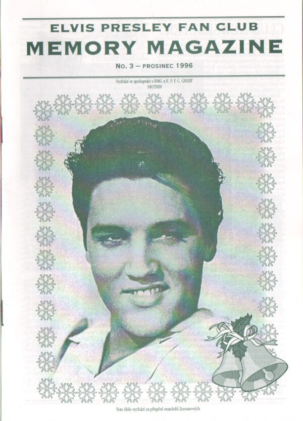 Elvis Presley Fan Club MEMORY MAGAZINE, No. 3, 1996