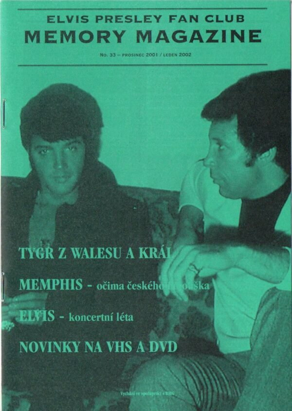 Elvis Presley Fan Club MEMORY MAGAZINE, No. 33, 2001-2002