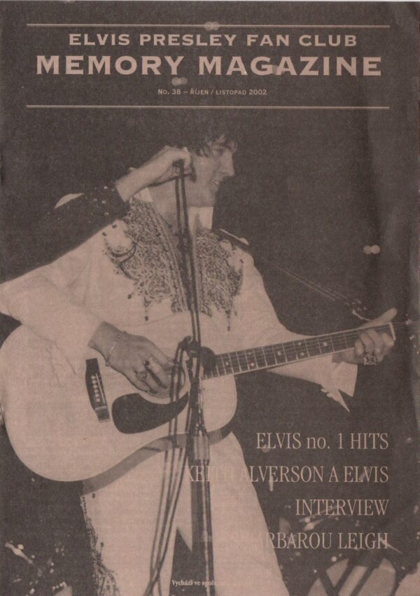 Elvis Presley Fan Club MEMORY MAGAZINE, No. 38, 2002