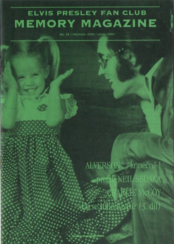 Elvis Presley Fan Club MEMORY MAGAZINE, No. 39, 2002-2003