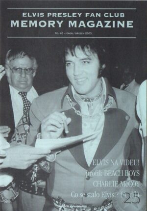 Elvis Presley Fan Club MEMORY MAGAZINE, No. 40, 2003