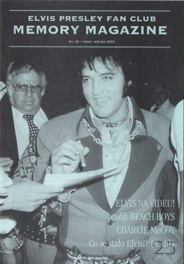 Elvis Presley Fan Club MEMORY MAGAZINE, No. 40, 2003