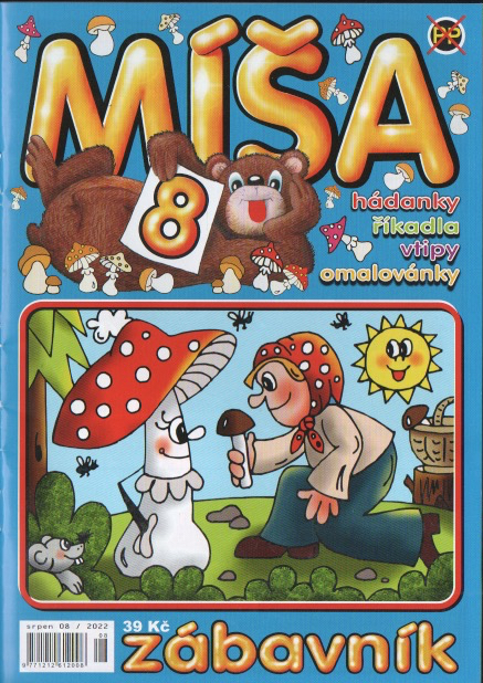 Míša 8 - hádanky, říkadla, vtipy, omalovánky