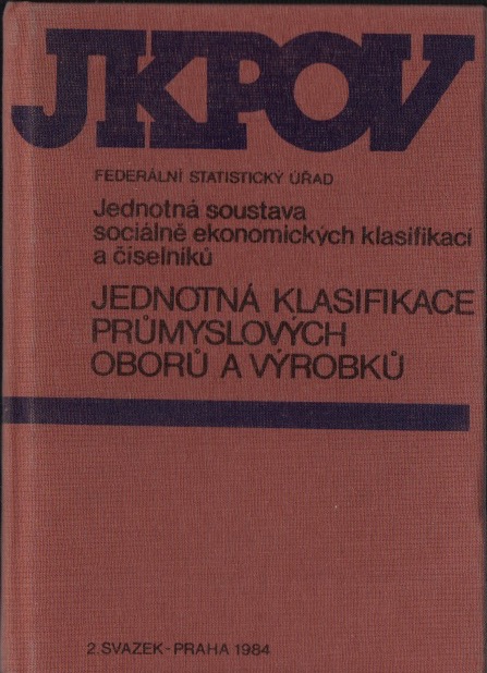 Jednotná klasifikace průmyslových oborů a výrobků, svazek 2